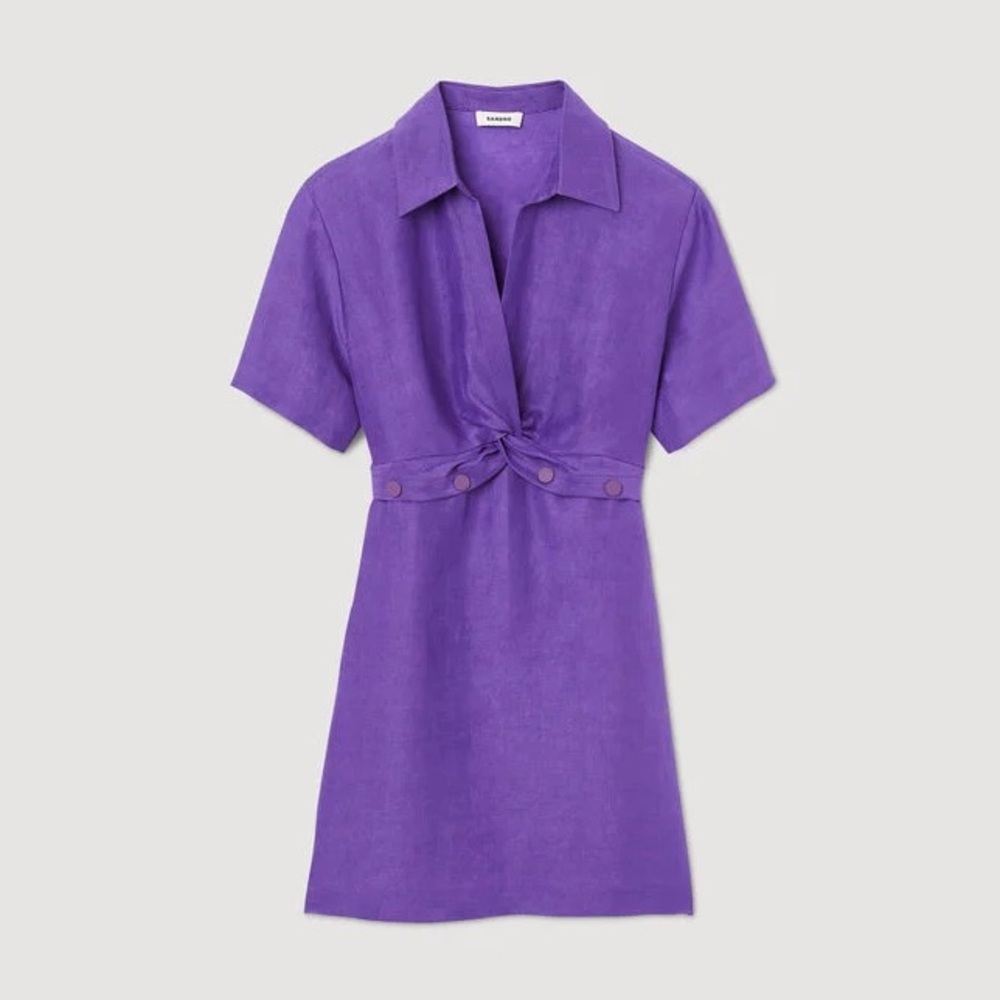 NWT Short dress with shirt collar